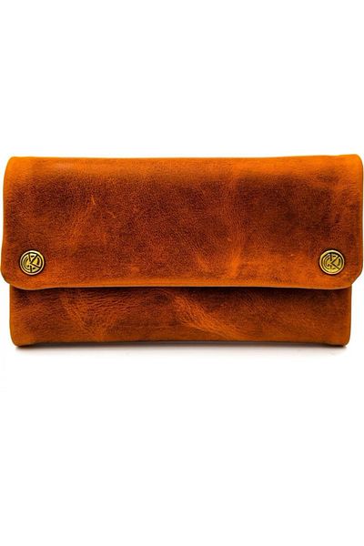 Kavatza Portofel Tabba Deluxe Cognac Maro Deschis Tutun Piele