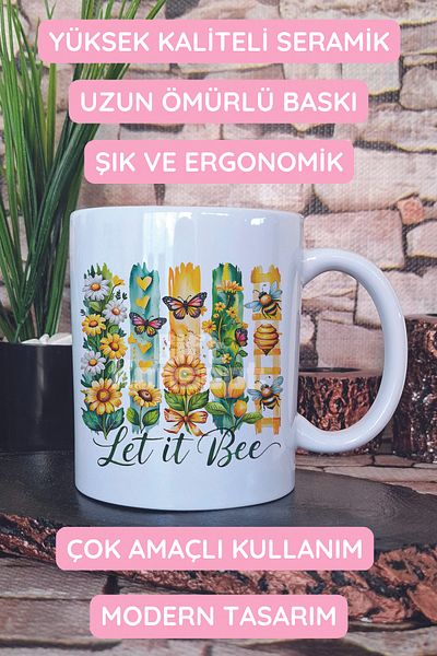 giftkonsept Let It Bee Printed Gift Mug