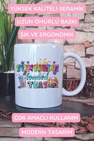 giftkonsept Sunshine Loaded Teas Printed Gift Mug