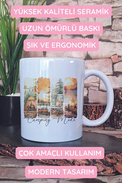 giftkonsept Camping Fashion Printed Gift Mug Cup
