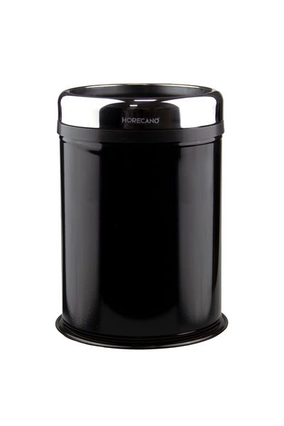 Raki Black trash can with ring RAKI TULUN for household bag 16L, 25xh38cm