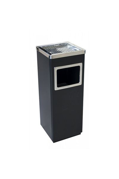 Raki Outdoor ashtray for hotel with trash can 24x24xh62cm black