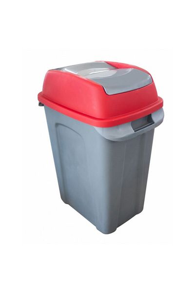 Raki RAKI ICIKALA PROFI trash can with hinged lid 50L N-5 red color