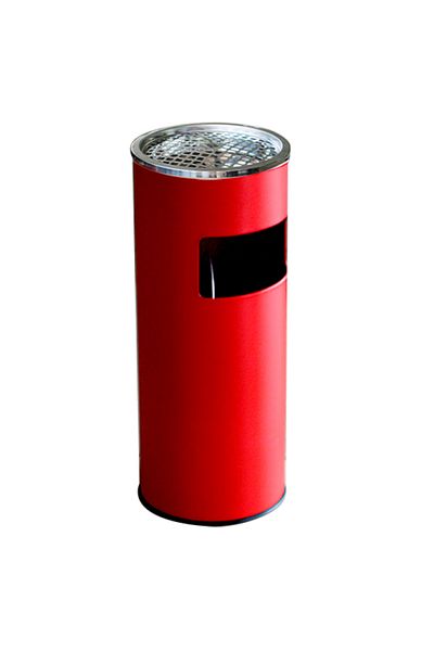 Raki Outdoor ashtray with trash can 18L 25xh60cm red