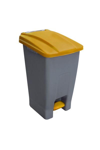 Raki RAKI ICIKALA PROFI waste bin for selective collection with pedal and wheels 70L yellow