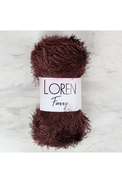 SAVA HOME COLLECTİON Loren Furry Brown Πλεκτό Σχοινί - RF093 - 34064