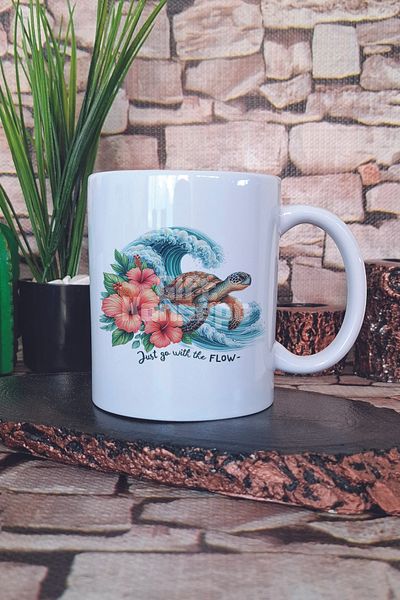 giftkonsept Just Go with the Flow Printed Gift Mug