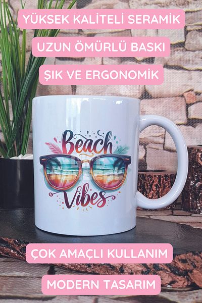 giftkonsept Beach Vibes Printed Gift Mug