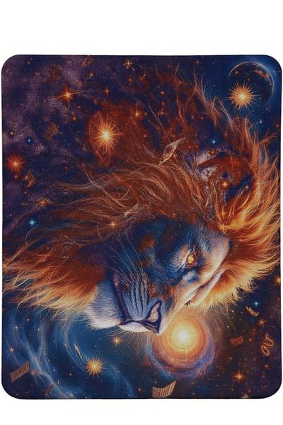 usin Leo Patterned Type Non-Slip Base Optical Computer Notebook Horoscopes Mouse Pad Mauspad 17X 21 cm