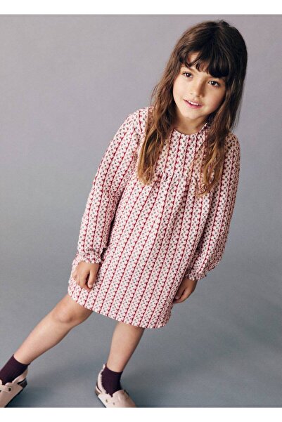 MANGO Baby Desenli kısa elbise