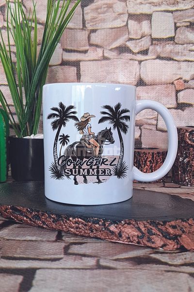 giftkonsept Cowgirl Summer Printed Gift Mug