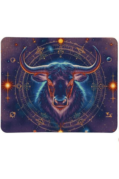 usin Taurus Patterned Type Non-Slip Base Optical Computer Notebook Horoscopes Mouse Pad Mauspad 17X 21 cm