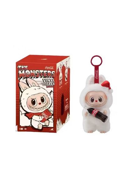 OEM Breloc Jucărie de pluș LaBubu Cola, figurina surpriză, Mystery Box, 7 cm, din seria LaBubu x Coca