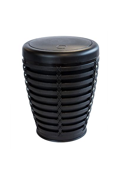Raki Bathroom basket with hinged lid RAKI PALM 7.5 l 23.5x30cm coffee