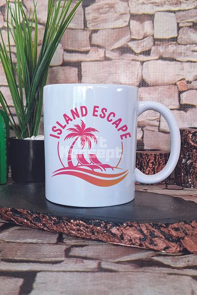 giftkonsept Island Escape Printed Gift Mug