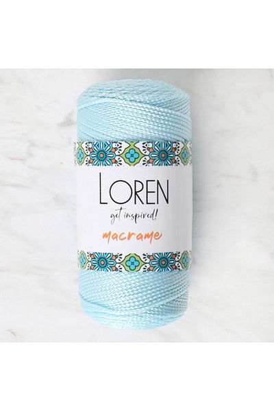SAVA HOME COLLECTİON Loren Macrame Baby Blue Hand Knitting Yarn - Rm 0221 - 34354