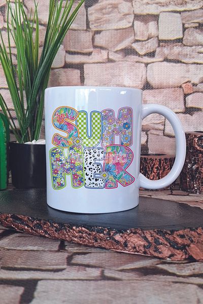 giftkonsept Summer Flowers Printed Gift Mug