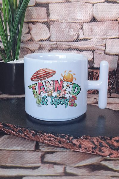 giftkonsept Vacation Caroies Dont Count Printed t Handle Latte Cup Mug Cup
