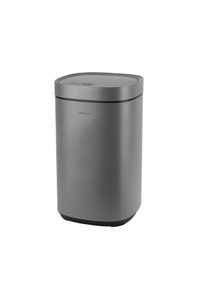 Raki Bathroom waste bin with TOUCH mechanism 30lt, 30x30xh62cm, grey