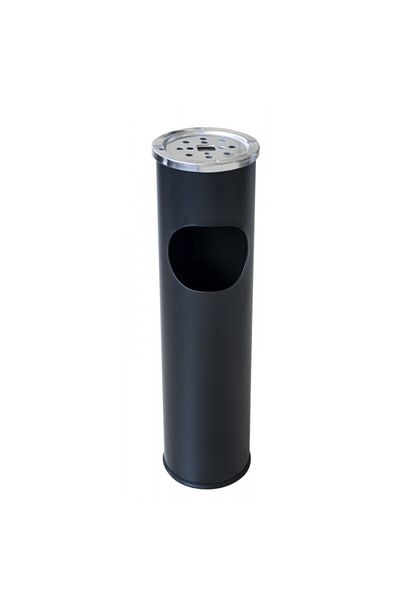 Raki Outdoor ashtray with trash can 8L 15x15xh54cm black