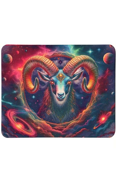 usin Aries Patterned Type Non-Slip Base Optical Computer Notebook Horoscopes Mouse Pad Mauspad 17X 21 cm
