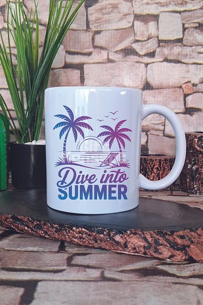 giftkonsept Dive into Summer Printed Gift Mug
