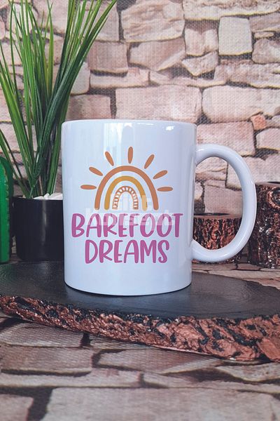 giftkonsept كوب هدية مطبوع عليه Barefoot Dreams