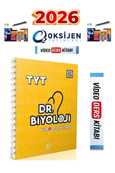 Ens Yayıncılık Oksijen Yayınları 2026 Tyt Dr Biyoloji Video Ders Kitabı+Android Kalem