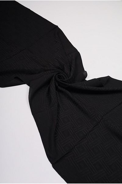 Armine Lyocell Shawl - 6 - Pattern-01 - Black