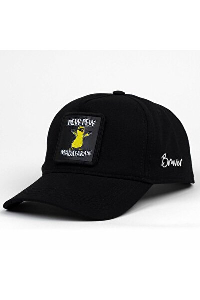 Braver Collection Braver Siyah Pew Pew Patch Şapka