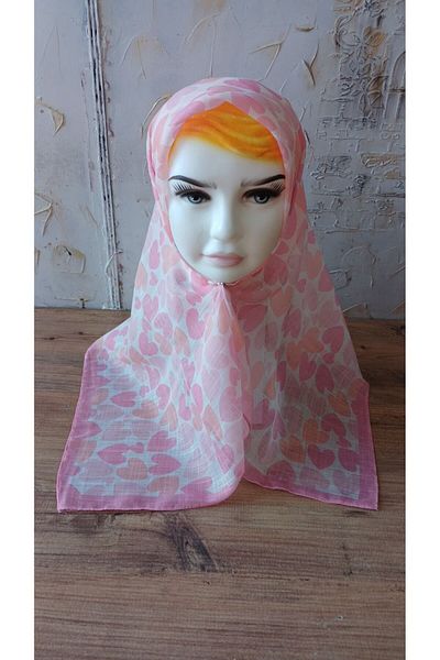 Nilbutik Girl's Themed Cotton Children's Scarf 80*80cm