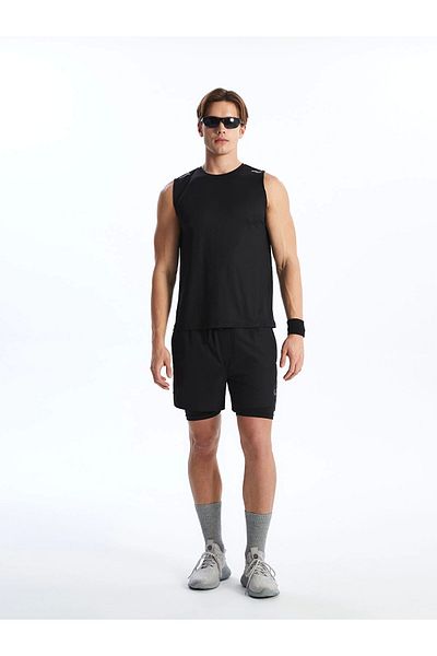 LC Waikiki Xside Active Black Crew Neck Men's Sleeveless T-Shirt