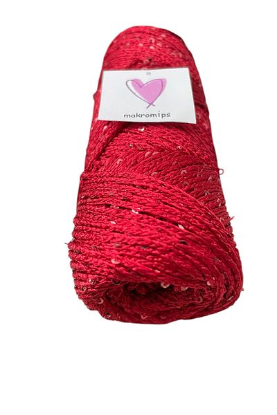 Makromİps Pull Polyester Macrome Yarn Bag Supplies Runner Threading Evening Dress Hobby Hand Knitting Yarn (100 Gr)