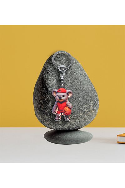 CoNotes Design Basketball Player Koala Keychain