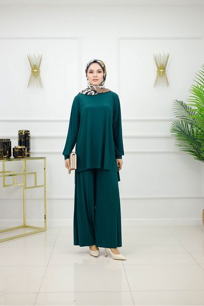 Enans Design Women's Hijab 2-Piece Set Tunic & Trousers
