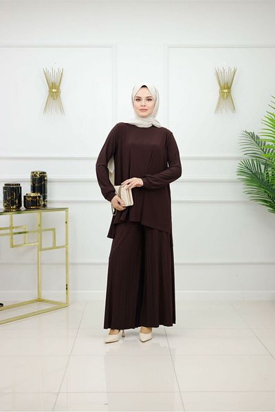 Enans Design Women's Hijab 2-Piece Set Tunic & Trousers