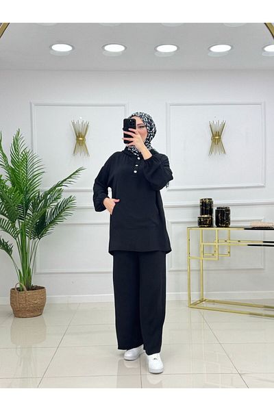 Enans Design Women's Hijab 2-Piece Set Tunic & Trousers