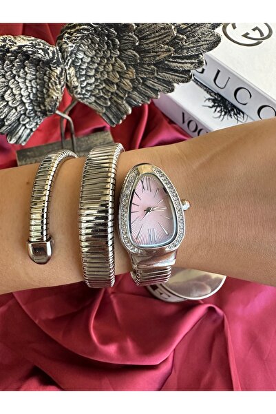 Coliseum Sarmal Model Gümüş Şık Kadın Kol Saati