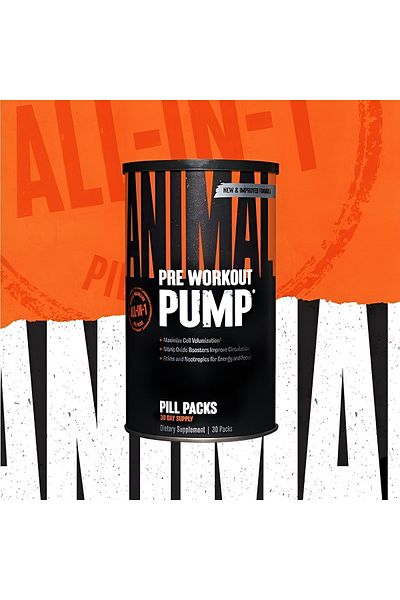Universal Nutrition Animal Pump, Pre Workout, Muscle Volumizing, 30 Packs, 30 Servings