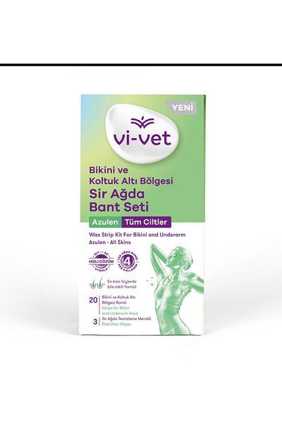 Vi-vet Vivet Bikini and Underarm Area Waxing Tape Set