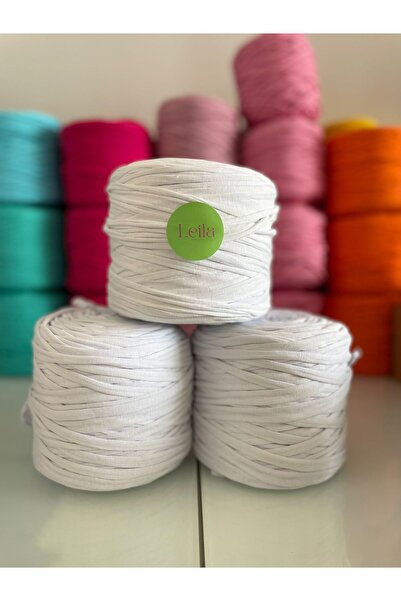 Leila Design λευκό βαμβακερό κορδόνι (600-650 γρ.) η τιμή είναι για 1 τεμάχιο
