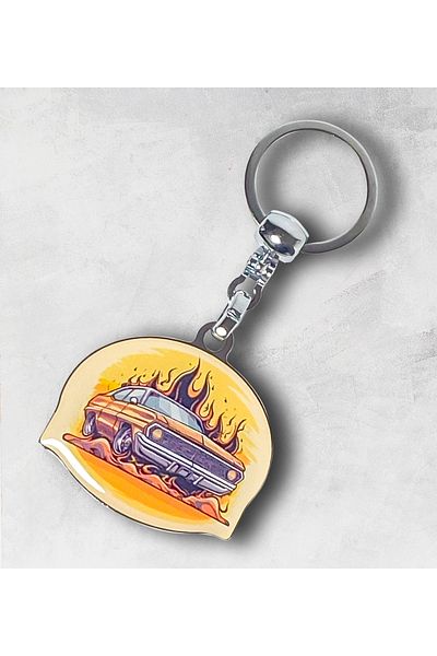 CoNotes Retro Design Car Keychain