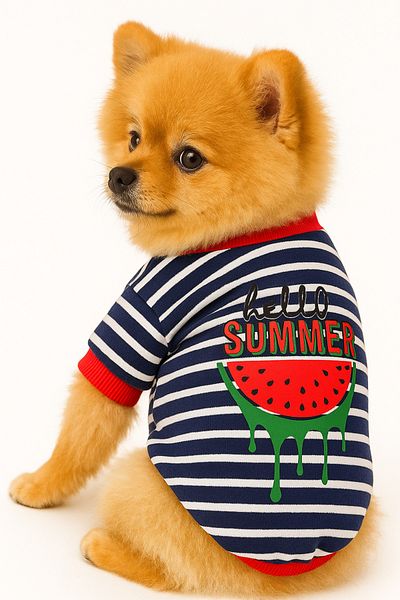 PetiliDünya Summer Dog T-Shirt Sweat Dog Sweat Cat Sweat