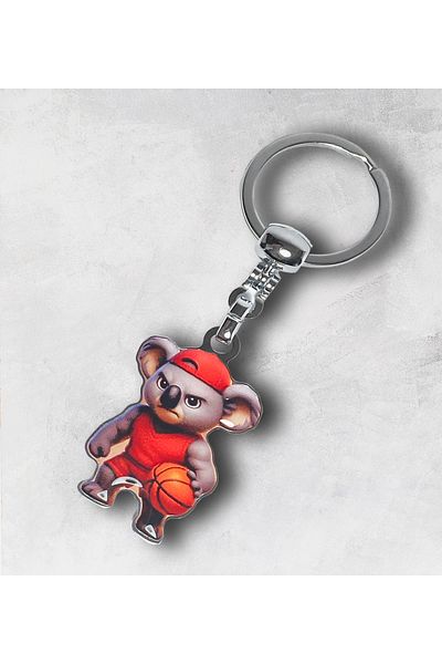 CoNotes Design Basketball Player Koala Keychain