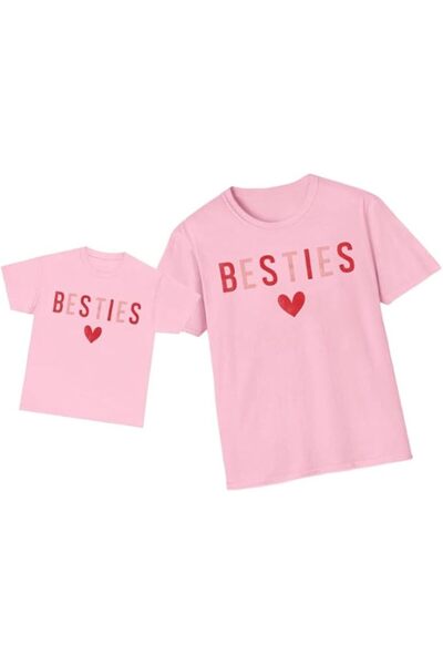 SVART WEAR Set de tricouri combinat pentru mamă și fiică tricou Twin Girl Child Mother besties (PRET SOLITAR)