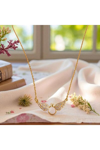 CANMODA Winged Light - Gold Color Steel Necklace