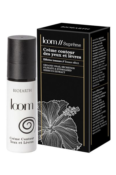 Bioearth Crema riduri ochi si buze cu extract de melc, 30ml - Loom Supreme Bioearth