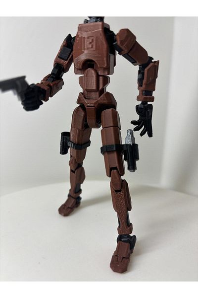 D B Morph Dummy 13 All Joints Movable Figure Toy(Cowboy Pack) + Guns