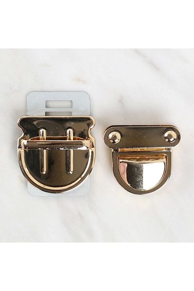 shop Yellow Loren Metal Bag - Lock