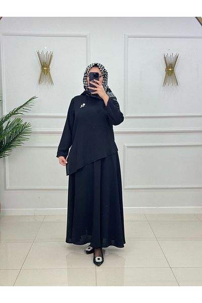 Enans Design Women's Hijab 2 Piece Set Blouse & Tunic